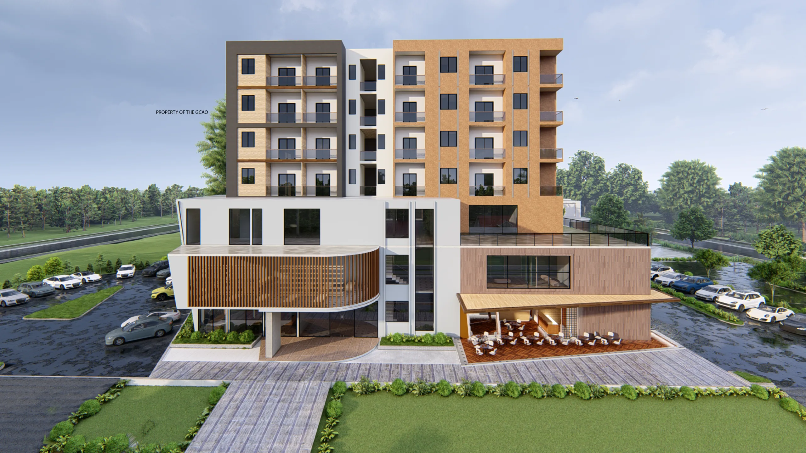 Architectural rendering of the proposed Ghanaian-Canadian Heritage and Resource Centre